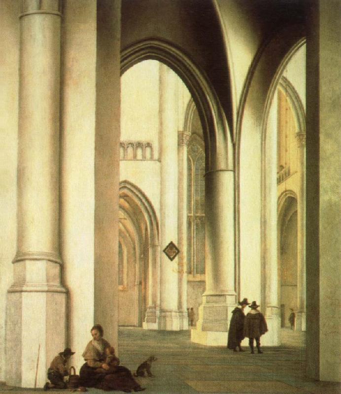 Pieter Jansz Saenredam interior of the st.bavo church,haarlem Sweden oil painting art